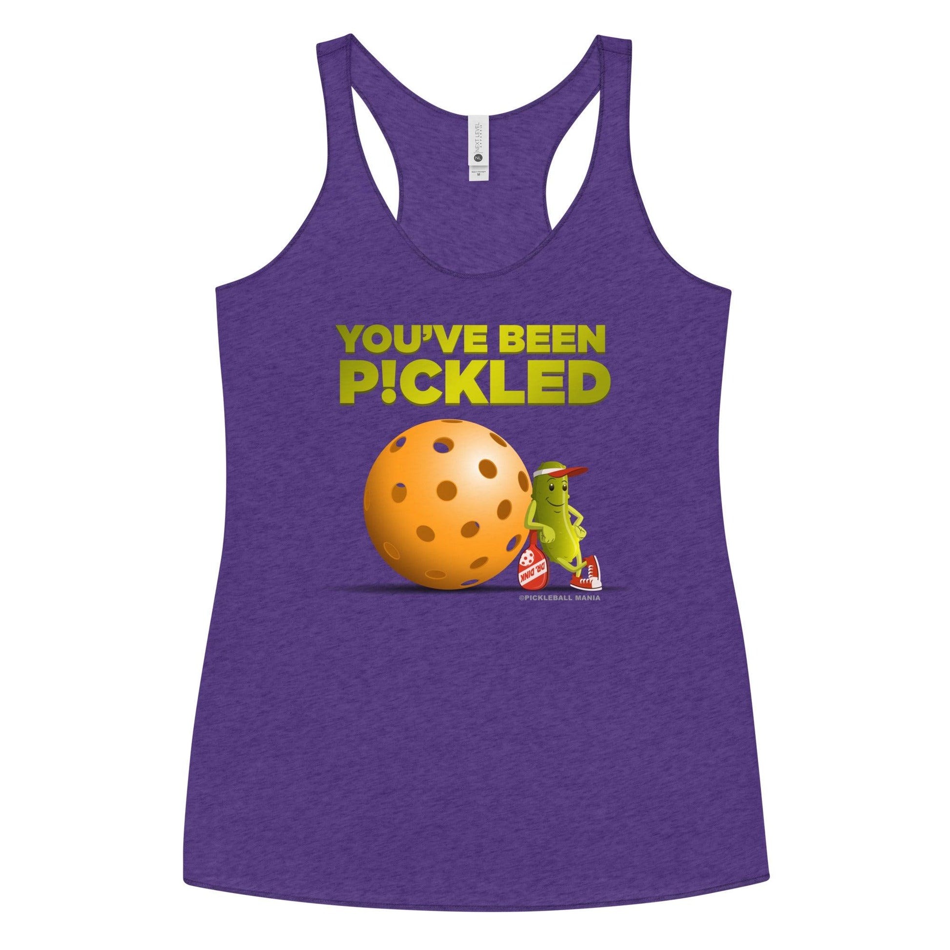 Women's Racerback Pickleball Tank Top - "You've been Pickled!" - DocDink.com