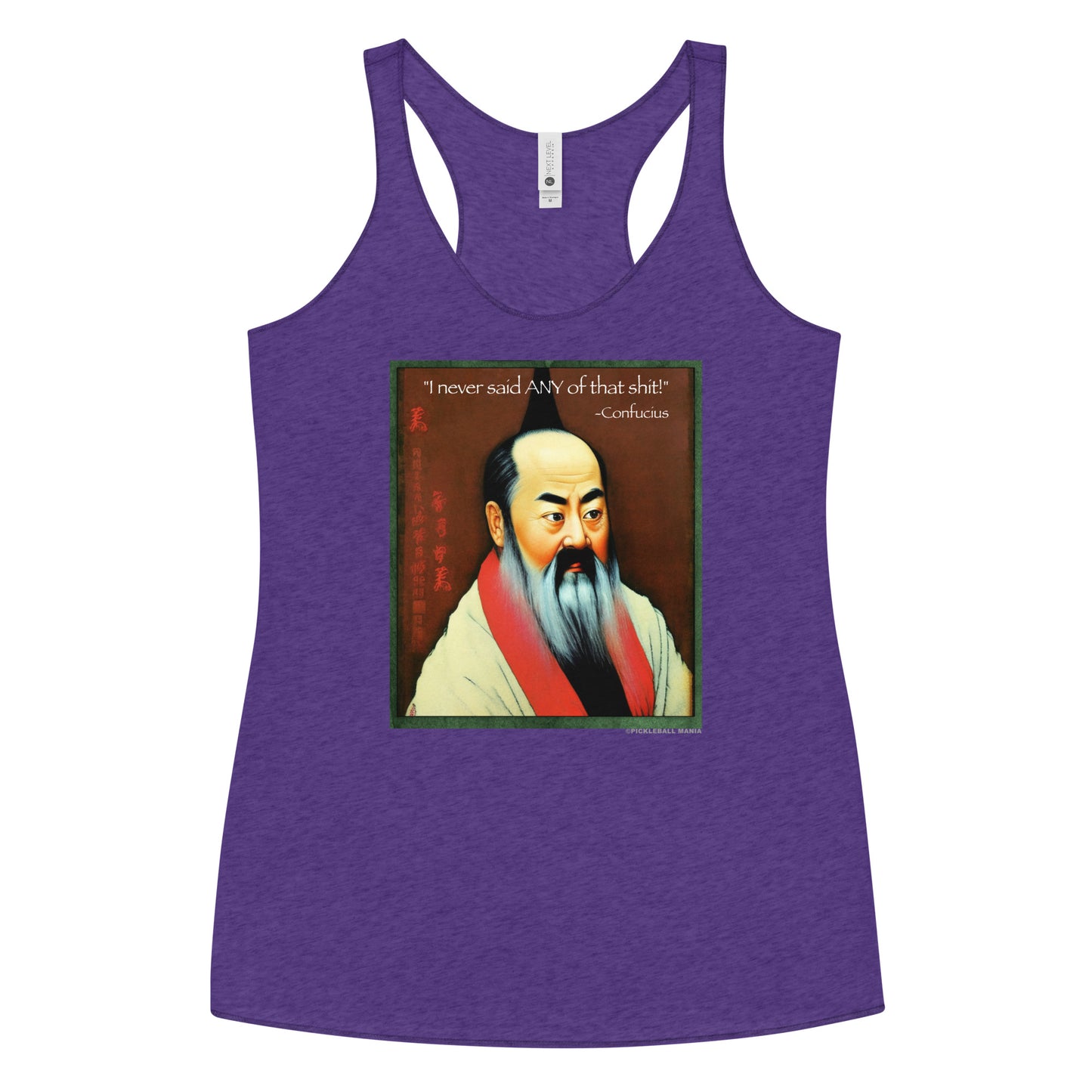 Women's Racerback Tank Top - Confucius says - DocDink.com